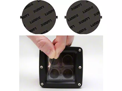 Lamin-X 5-Inch Round Fog Light Covers; Gunsmoke (55-57 150, 210, Bel Air, Nomad)