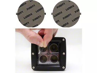 Lamin-X 5-Inch Round Fog Light Covers; Tint (55-57 150, 210, Bel Air, Nomad)