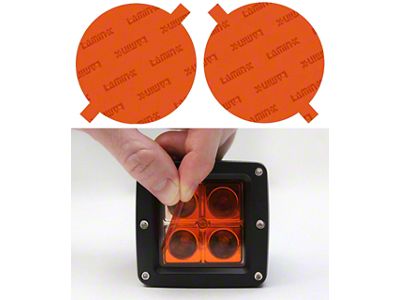 Lamin-X 7-Inch Round EURO Style Sealed Beam Headlight Covers; Amber (55-57 150, 210, Bel Air, Nomad)