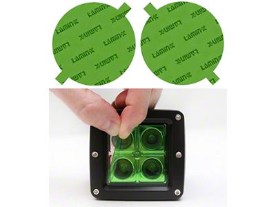 Lamin-X 7-Inch Round EURO Style Sealed Beam Headlight Covers; Green (55-57 150, 210, Bel Air, Nomad)