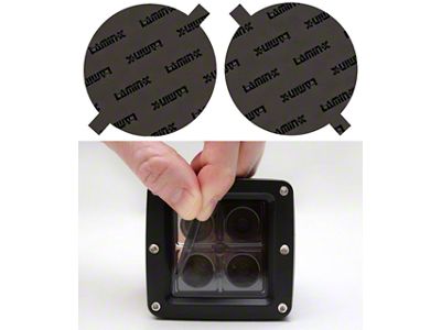 Lamin-X 7-Inch Round EURO Style Sealed Beam Headlight Covers; Gunsmoke (55-57 150, 210, Bel Air, Nomad)
