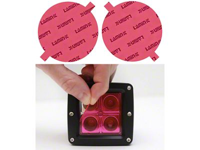 Lamin-X 7-Inch Round EURO Style Sealed Beam Headlight Covers; Pink (55-57 150, 210, Bel Air, Nomad)