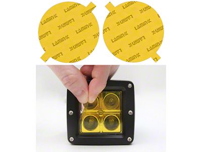 Lamin-X 7-Inch Round EURO Style Sealed Beam Headlight Covers; Yellow (55-57 150, 210, Bel Air, Nomad)