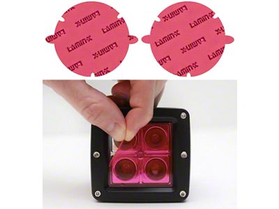Lamin-X 7-Inch Round Sealed Beam Headlight Covers; Pink (55-57 150, 210, Bel Air, Nomad)