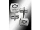 Late Great Chevy - Chevrolet Name and Bowtie Logo Cufflinks- Stainless Steel