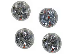 Late Great Chevy -Headlights, H4 Halogen Tri-Bar With Center Dot And Turn Signal, 5 3/4, 1958-1976