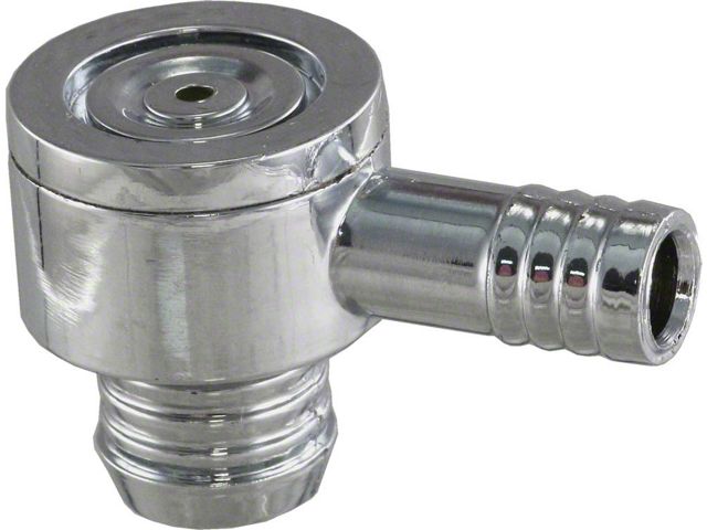 Brake Booster Check Valve; Chrome (Universal; Some Adaptation May Be Required)
