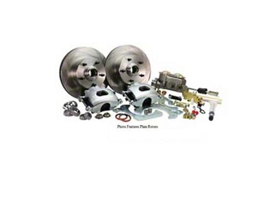 Late Great Chevy - Front Disc Brake Conversion Kit For Stock Spindles, Deluxe With Drilled And Slotted Rotors, Manual Brakes, 1965-1968