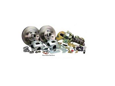 Late Great Chevy - Front Disc Brake Conversion Kit For Stock Spindles, Power Brakes With Drilled And Slotted Rotors, 1965-1968