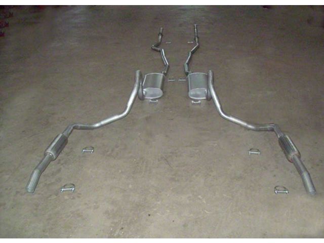 Late Great Chevy - Dual Exhaust System, Small Block With Resonators, Except Station Wagon, 1965-1968