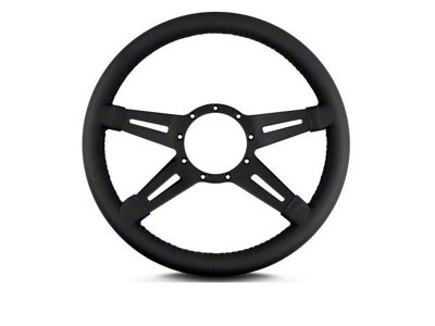 Lecarra 14 in MK-9 Steering Wheel, Black, Black Leather