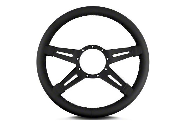 Lecarra 14 in MK-9 Steering Wheel, Black, Black Leather