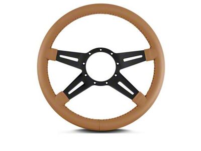 Lecarra 14 in MK-9 Steering Wheel, Black, Chesnut Leather