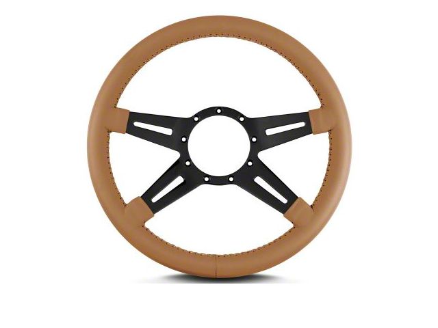 Lecarra 14 in MK-9 Steering Wheel, Black, Chesnut Leather