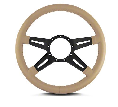 パーツ LECARRA MARK-9 Elegant 14inch Ecklers Lecarra 14 in MK-9 Steering Wheel, Polished, Black