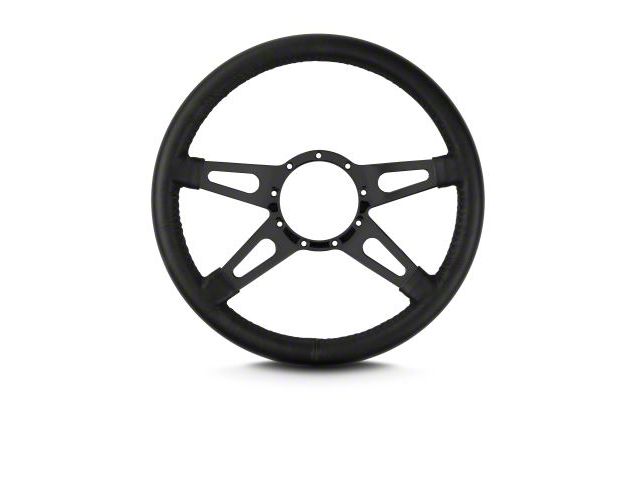Lecarra 14 in MK-9 Supreme Steering Wheel, Black, Black Leather