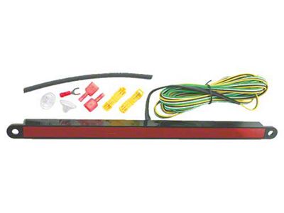 Led Back Window Brake Light - 6 Volt Positive - Red LED Light - Attaches With Suction Cups - For Flat Back Window Only