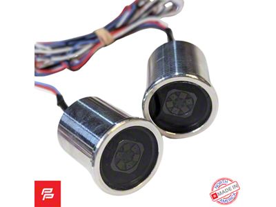 LED Bed Roll Lights; Smoked (38-47 Ford Truck)