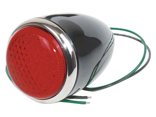 Tail Light Assembly/ 17 Red Leds/ Black/12v