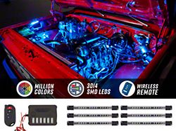 LEDGlow Million Color LED Engine Bay Lighting Kit; 6-Piece (Universal; Some Adaptation May Be Required)