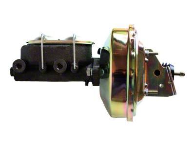 LEED Brakes 9-Inch Single Power Brake Booster with 1-Inch Dual Bore Master Cylinder; Zinc Finish (70-81 Camaro)
