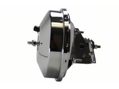 LEED Brakes 9-Inch Single Power Brake Booster; Chrome Finish (67-69 Camaro)