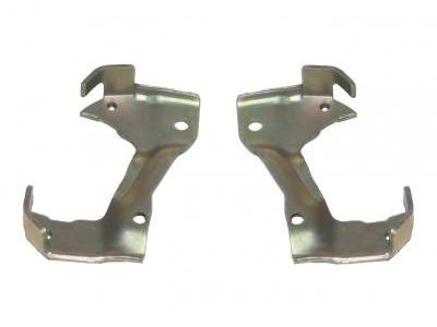 LEED Brakes Disc Caliper Mounting Brackets; Zinc Plated (67-69 Camaro)