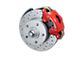 LEED Brakes Manual Front Disc Brake Conversion Kit with MaxGrip XDS Rotors and Side Mount Valve; Red Calipers (67-69 Camaro w/ Front Disc & Rear Drum Brakes)