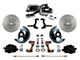 LEED Brakes Power Front Disc Brake Conversion Kit with 8-Inch Chrome Brake Booster, Side Mount Valve and MaxGrip XDS Rotors; Black Calipers (67-69 Camaro w/ Front Disc & Rear Drum Brakes)