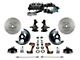 LEED Brakes Power Front Disc Brake Conversion Kit with 7-Inch Chrome Brake Booster, Chrome Top Master Cylinder, Side Mount Valve, 2-Inch Drop Spindles and MaxGrip XDS Rotors; Zinc Plated Calipers (67-69 Camaro w/ Front Disc & Rear Drum Brakes)