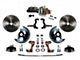 LEED Brakes Power Front Disc Brake Conversion Kit with 8-Inch Brake Booster, Adjustable Valve and Vented Rotors; Zinc Plated Calipers (67-69 Camaro)