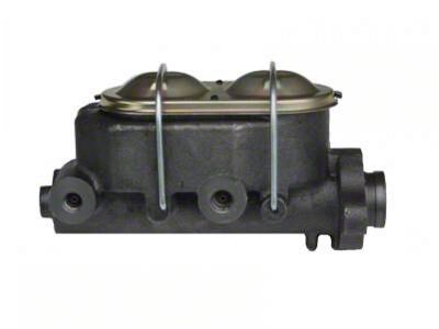 LEED Brakes GM Style 1-1/8-Inch Dual Bore Master Cylinder with Left Side Outlets; Natural Finish (77-82 Corvette C3 w/ Power Brakes)