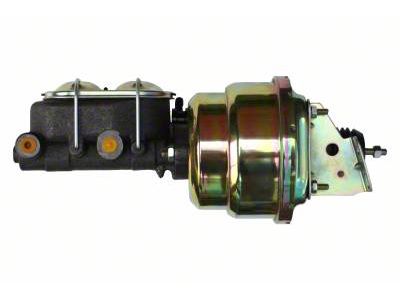 LEED Brakes 7-Inch Dual Power Brake Booster with 1-1/8-Inch Dual Bore Master Cylinder; Zinc Finish (70-72 Monte Carlo)