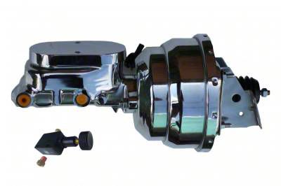 LEED Brakes 3M1 Dual Vacuum Brake Booster – 8 Inch, 1-1/8 Bore, Zinc Finish, Direct Fit