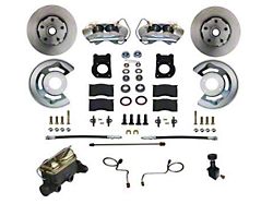 LEED Brakes Front Disc Brake Conversion Kit with Vented Rotors; Zinc Plated Calipers (1970 Ranchero w/ Front Drum Brakes)