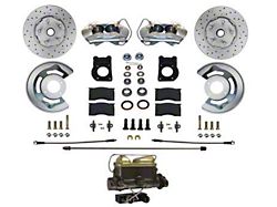 LEED Brakes Manual Front Disc Brake Conversion Kit with MaxGrip XDS Rotors; Zinc Plated Calipers (63-69 Ranchero)