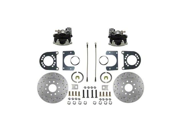 LEED Brakes Rear Disc Brake Conversion Kit with MaxGrip XDS Rotors; Zinc Plated Calipers (57-76 Ranchero)