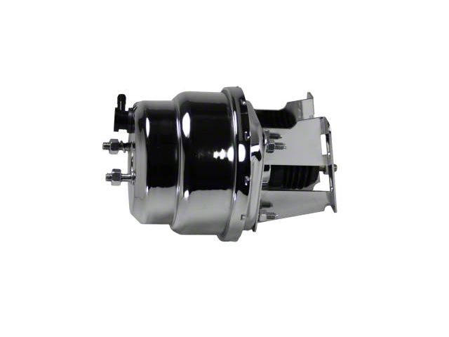 LEED Brakes 7-Inch Dual Power Brake Booster; Chrome Finish (58-68 Biscayne, Caprice, Del Ray, Impala)