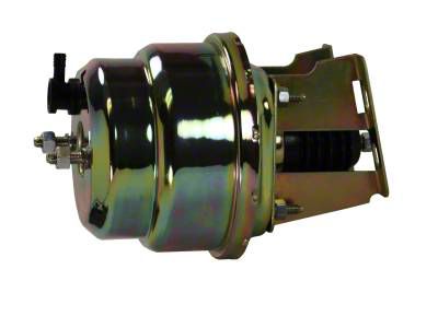 LEED Brakes 7-Inch Dual Power Brake Booster; Zinc Finish (58-68 Biscayne, Caprice, Del Ray, Impala)