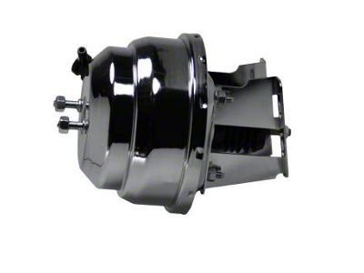 LEED Brakes 8-Inch Dual Power Brake Booster; Chrome Finish (58-68 Biscayne, Caprice, Del Ray, Impala)
