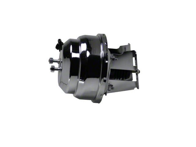 LEED Brakes 8-Inch Dual Power Brake Booster; Chrome Finish (58-68 Biscayne, Caprice, Del Ray, Impala)