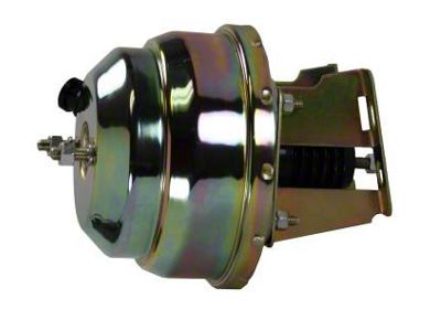 LEED Brakes 8-Inch Dual Power Brake Booster; Zinc Finish (58-68 Biscayne, Caprice, Del Ray, Impala)