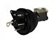 LEED Brakes 8-Inch Dual Power Brake Booster with 1-Inch Dual Bore Master Cylinder, Adjustable Valve and Lines; Black Finish (67-70 Mustang w/ Front Disc & Rear Disc or Drum Brakes)