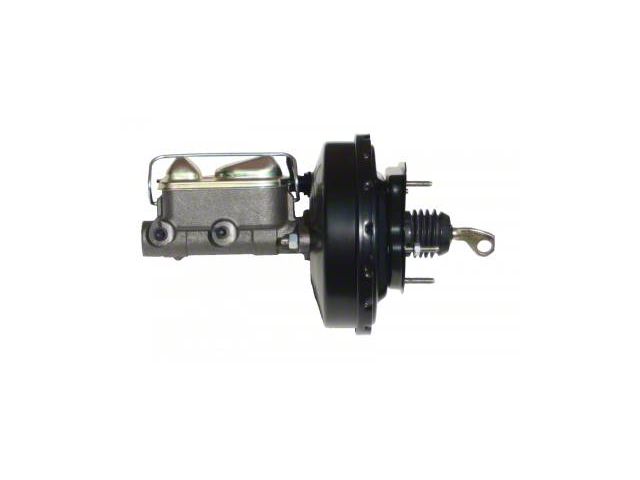 LEED Brakes 9-Inch Single Power Brake Booster with 1-Inch Dual Bore Master Cylinder; Black Finish (67-70 Mustang w/ Automatic Transmission)