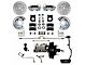 LEED Brakes Power Front Disc Brake Conversion Kit with MaxGrip XDS Rotors; Zinc Plated Calipers (1970 Mustang w/ Automatic Transmission & Front Drum Brakes)