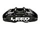 LEED Brakes MaxGrip Lite XDS Brake Rotor, Pad and 4-Piston Caliper Kit; Front; Black Calipers (64-67 V8 Mustang w/ Front Disc Brakes & 5-Lug)