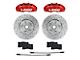 LEED Brakes MaxGrip Lite XDS Brake Rotor, Pad and 4-Piston Caliper Kit; Front; Red Calipers (64-67 V8 Mustang w/ Front Disc Brakes & 5-Lug)