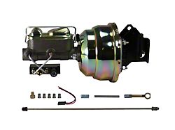 LEED Brakes 7-Inch Dual Power Brake Booster with 1-Inch Dual Bore Master Cylinder for Y Blocks; Chrome Finish (57-59 Ranchero)