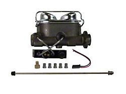 LEED Brakes 1-Inch Dual Bore Master Cylinder Upgrade Kit; Natural Finish (58-60 Thunderbird w/ 4-Wheel Drum Brakes)