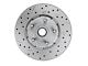 LEED Brakes Front Spindle Mount Disc Brake Conversion Kit with MaxGrip XDS Rotors; Red Calipers (58-60 Thunderbird)